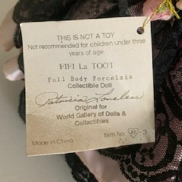 Collectible Doll Tootie FIFI La TOOT by Patricia Loveless Porcelain #160 - Picture 6 of 7